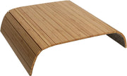 GEHE Sofa Arm Tray Table Flexible/Foldable Sofa Tray Couch arm Table Perfect for Drink Snacks Great arm Tray for Couch armrest (16.5" L x 13.25" W x 0.4" H, Natural Bamboo) - 41.9 x 33.7 x 1 cm Natural Bamboo