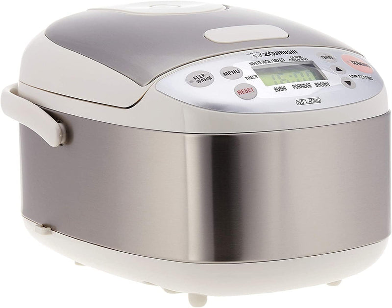 Zojirushi MICOM-Electronic Rice cooker/warmer 0.5 Ltr Stainless, NS-LAQ05