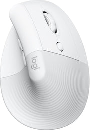 Logitech Lift Vertical Ergonomic Mouse, Wireless, Bluetooth or Logi Bolt USB receiver, Quiet clicks, 4 buttons, compatible with Windows/macOS/iPadOS, Laptop, PC - Graphite - black Mouse