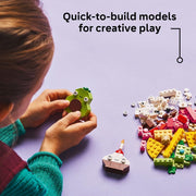 LEGO Classic Creative Food Friends Playset, Creative Role-Play Toy for Boys and Girls, Assorted Bricks to Build a Cupcake, Ice Cream, Avocado & Taco, Building Set for Kids Aged 4 and Over 11039