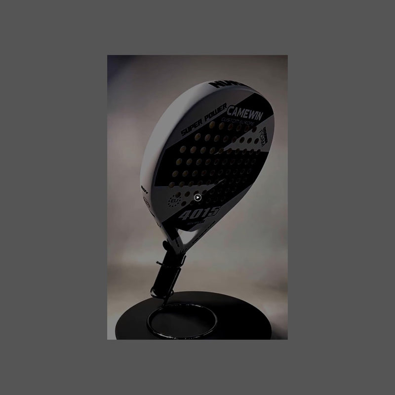 Padel Racket Kaiwei Beach Tennis Racket, 46-47cm Length, 3.8cm Thickness, 27x26cm Hitting Area, 50% Carbon Fiber, 50% Glass Fiber, 360g Weight