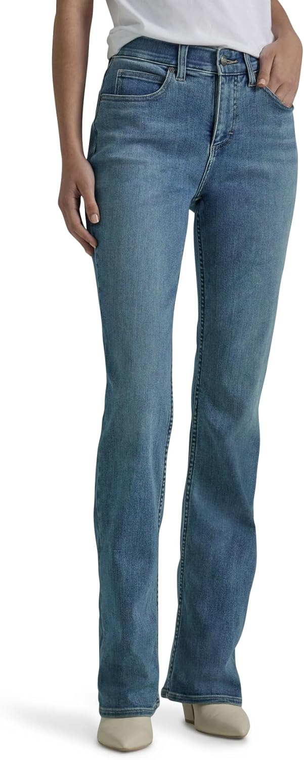 womens Flex Motion Regular Fit Bootcut Jean Jeans - Paradise Dream