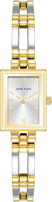 Women's Bracelet Watch - Silver/Gold Bracelet With Silver Dial
