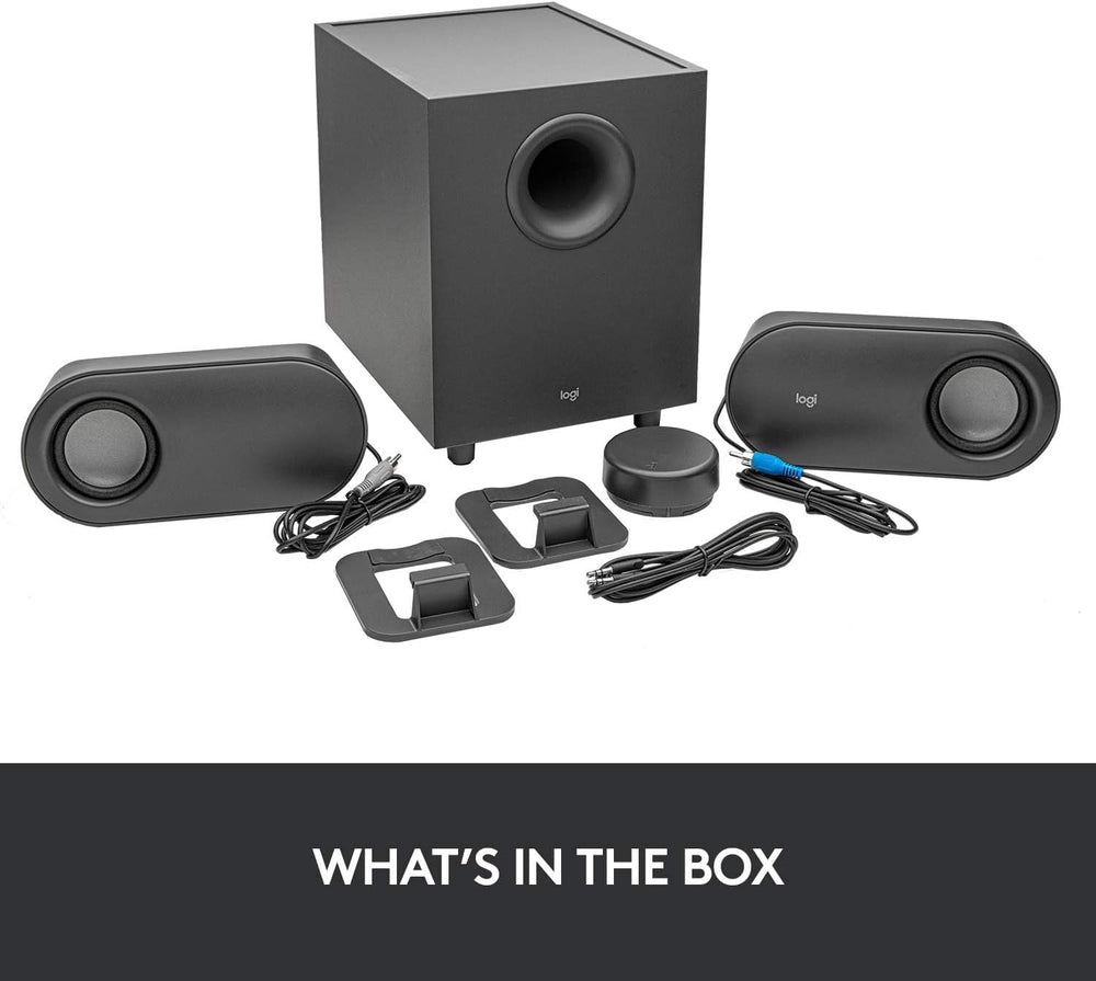 Logitech Z407 Bluetooth Computer Speakers With Subwoofer And Wireless Control, Immersive Sound, Premium Audio With Multiple Inputs, Usb Speakers
