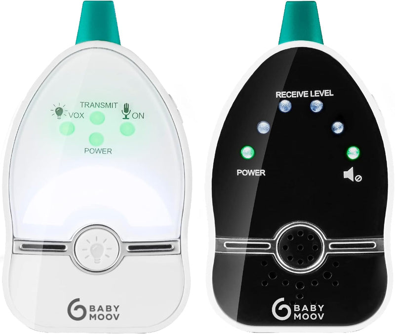 Babymoov Easy Care Baby Monitor Audio, 500 M Range, Night Light, Vox