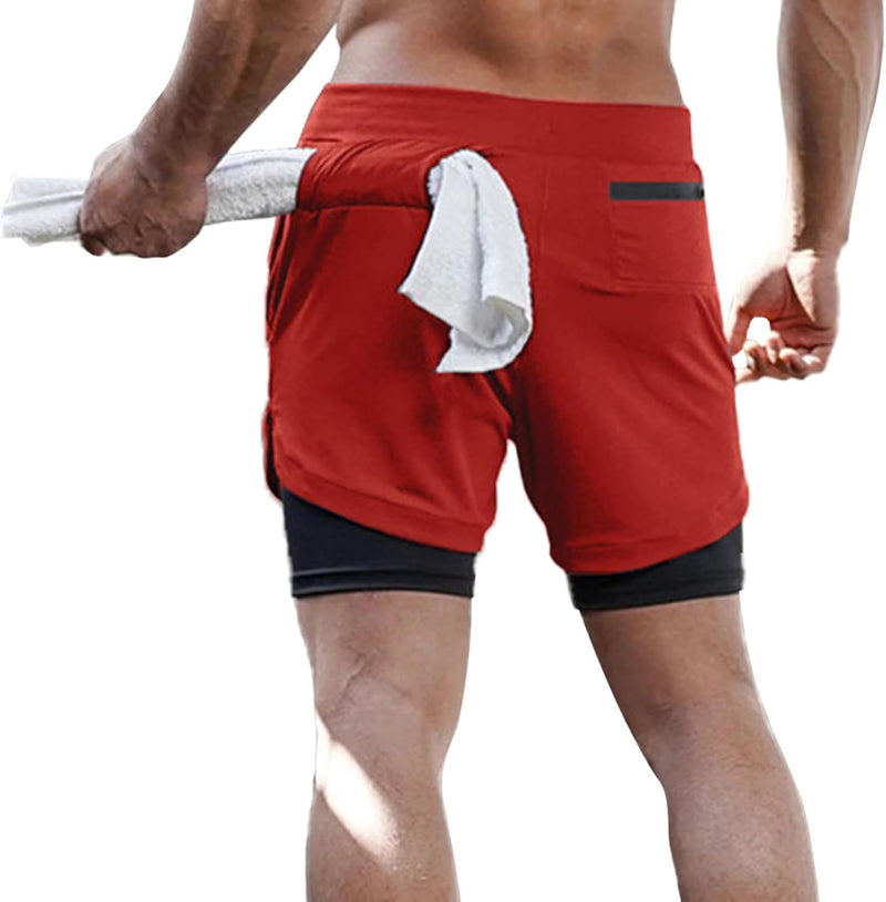 Dress Cici Gym Shorts for Men, Men's Activewear Running Shorts,Drawstring Gym Shorts Men, 2 Layer Loose Athletic Shorts with 4 Pockets