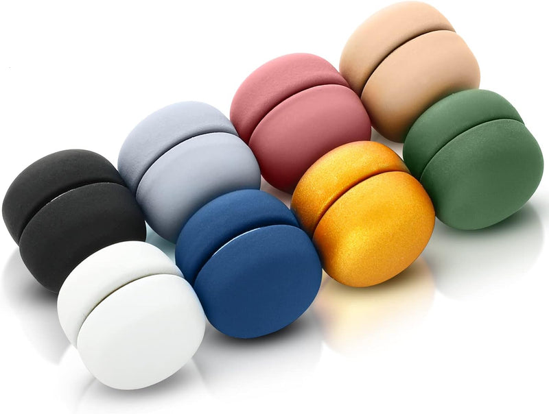 Luinabio 8 Pairs Hijab Magnetic Pins,Small Strongest Commercial Strength Colorful Scarf Pins Buttons for Women Multi-Use (Matte Style), magnets, magnets