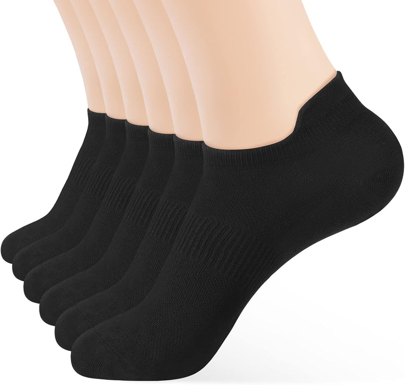 ATBITER Unisex Adult Athletic Socks Socks - 6 Pairs 6black