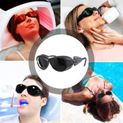 ULTREMA Red Light Therapy Glasses,300-1500nm IPL laser Safety Glasses,Tanning Goggles, Light Therapy and Laser Hair Removal Treatment Eyes Protection
