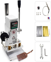 Fasttobuy Hot Foil Stamping Machine 10x13cm Hot Foil Stamping Machine 500W Hot Foil Stamping Machine Hot Stamping Leather Bronzing Printing for PVC Leather Paper - 10 x 13cm