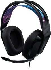 Logitech G335 Wired Gaming Headset, With Microphone, 3.5mm Audio Jack, Comfortable Memory Foam Earpads, Lightweight, Compatible With Pc, Playstation, Xbox, Nintendo Switch - Black - Black