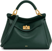 Women's Lucia Classic Top Handbag - Dark Green