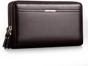 mens Travel Accessory- Bi-Fold Wallet - Brown