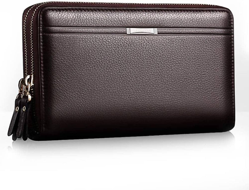 mens Travel Accessory- Bi-Fold Wallet - Brown