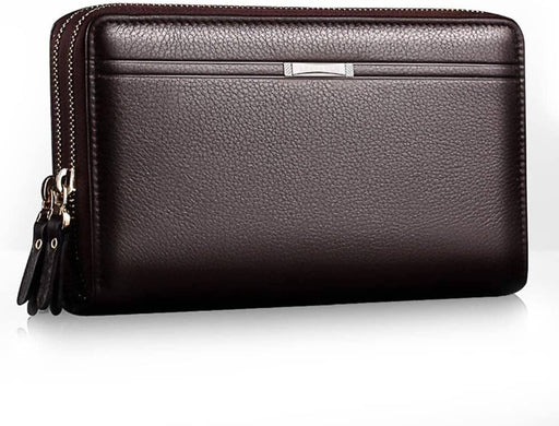 mens Travel Accessory- Bi-Fold Wallet - Brown