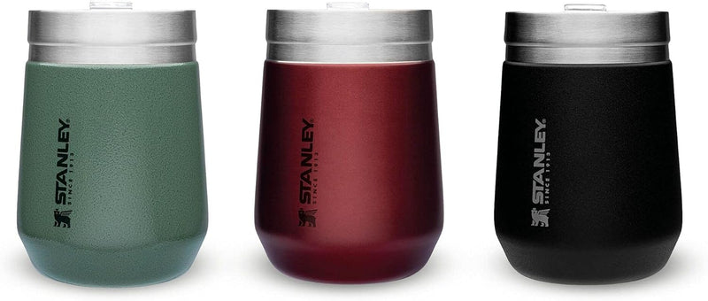STANLEY Go Everyday Tumbler 0.29L / 10 OZ Matt Black Stainless Steel Tumber for Wine, Cocktails, Coffee, Tea - Keeps Cold / hot for Hours - BPA- Dishwasher Safe