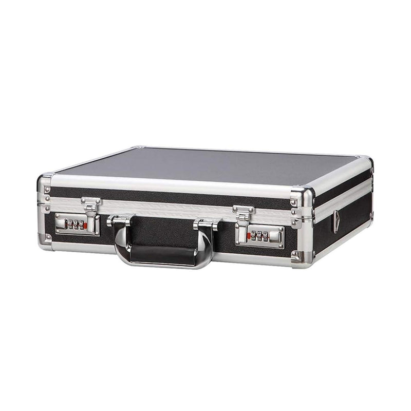 WSMLA Portable Gun Safe â€“ Top Opening Personal Steel Travel Combination Lock Box for Car, Desk or Home