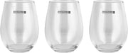 Royalford 590ml Glass Tumbler Set RF12588 Dishwasher Safe Soda-Lime Glass for Hot and Cold Beverages Tea, Coffee, Water, Juices Pack of 3 Whiskey Glass Wine Glass Highball Drink Glass Water Glass - 590 ml