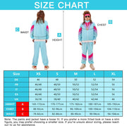 80s 90s Fancy Dress Costumes Men Women, 80s Shell Suit Costume Retro Tracksuit with Pilot Glasses Headband Wristbands Inflatable Boom Box, 1980s Fancy Dress for Carnival Parties Halloween