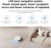 Xiaomi Robot Vacuum S40 Smart Laser Navigation Robot Mop, Powerful 10000 Pa Suction for Pet Hair, Carpets & Hard Floors