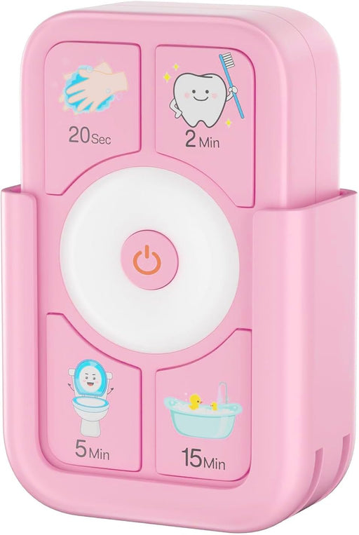 Kids Timer for Tooth Brushing, Washing, Toilet & Shower Blue - Pink