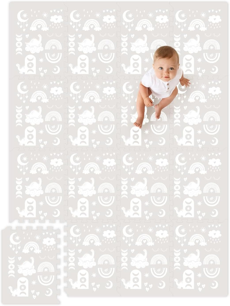 Premium Soft Foam Play Mat for Baby, 170x122 cm, Easy to Clean - The Perfect Modern Foam Playmat Fits Nicely with Your Kids Playroom Or Home Decor 1.2 cm Thickness