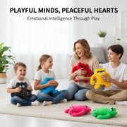 Colour Monster Plush Toys for Kids Age 4+, Emotional Development Soft Dolls, Sad Blue & Happy Yellow Cute Monster Stuffed Animals, Ideal Birthday, Holiday Gifts & Kids Room Decor