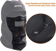 Cold Weather Balaclava Ski Mask, Water Resistant and Windproof Fleece Thermal Face Mask, Hunting Cycling Motorcycle Neck Warmer Hood Winter Gear for Men Women, Black - Water Resistant, One size