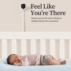 Owlet Cam 2 - Smart Baby Monitor Camera - Stream Secure HD Video and Audio with Night Vision, 4X Zoom, Wide Angle View and Sound, Motion and Cry Notifications - White