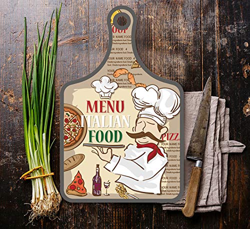 Cuisineart Cutting Board With Writings, Pp1931-A-11, Multi-Colour, 19X30.X1.2Cm