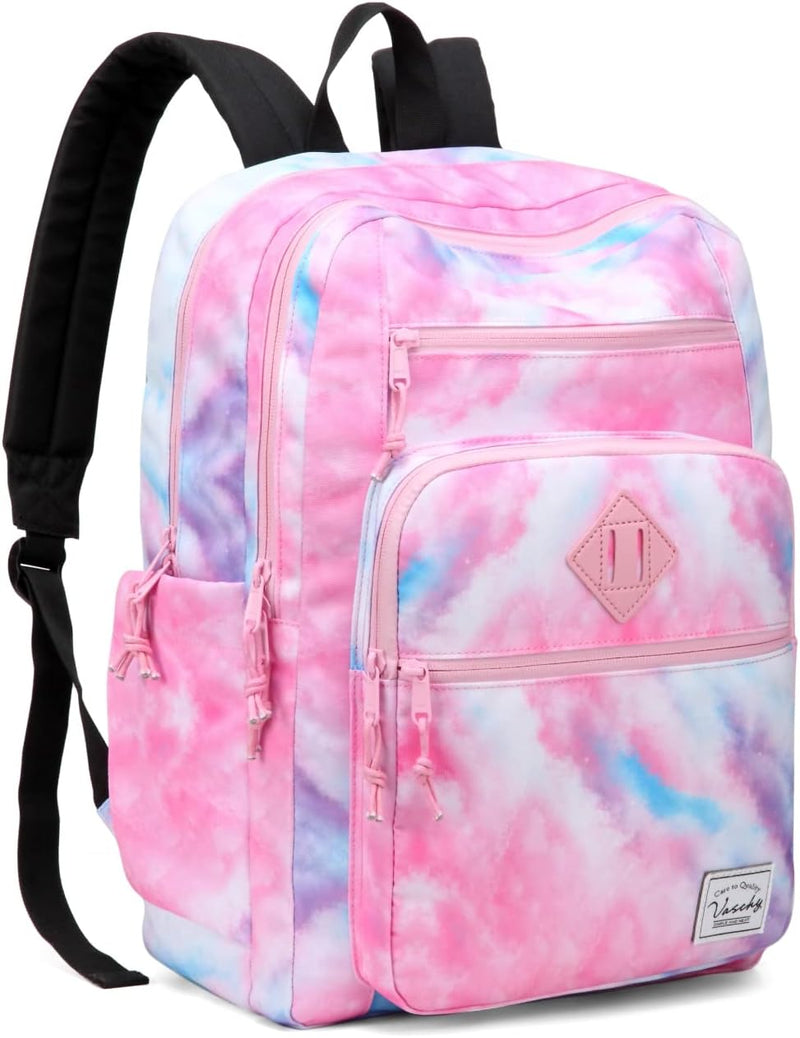 VASCHY School Backpack for Women, Unisex Large Bookbag Schoolbag Casual Daypack for High School/College/Teens/Travel/Work