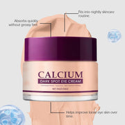 Calcium Dark Spot Erasing Eye Cream, Collagen Niacinamide Under Eye Cream for Dark Circles, Puffiness & Fine Lines, Anti Wrinkle Firming & Hydrating Eye Cream for Brighter-15g