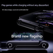 2 in 1 Invisible Stand Charger Cable, 240W Fast Charging Cable for Built-in Phone, 1.5m Braided Type C Cable with Foldable Stand for Smartphones/Tablets - A