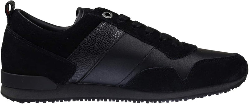 Tommy Hilfiger Iconic Leather Suede Mix Runner mens Low-Top Sneakers