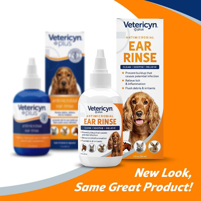Vetericyn Plus Antimicrobial Ear Rinse 3oz