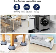 4pcs Washing Machine Pads Anti Vibration Pads Anti Moving Shaking Grip Feet Pad Washer Dryer Appliance Feet Pad