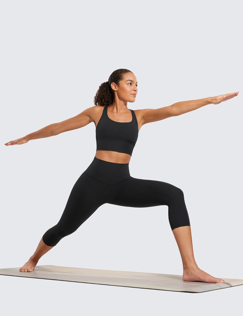 CRZ YOGA Womens Butterluxe High Waisted Lounge Legging 19 Inches - Workout Leggings Buttery Soft Capris Yoga Pants