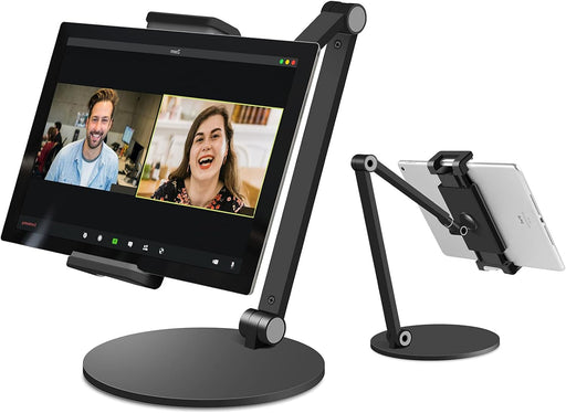 Surface Pro Stand, iPad Pro 12.9 Holder, Multi-Angle Adjustable Tablet Stand Holder for 4.7''- 13'' Screen Microsoft Surface Pro Series, iPad Pro 11/12.9, iPad, Mini, Air and More (Black) - Black