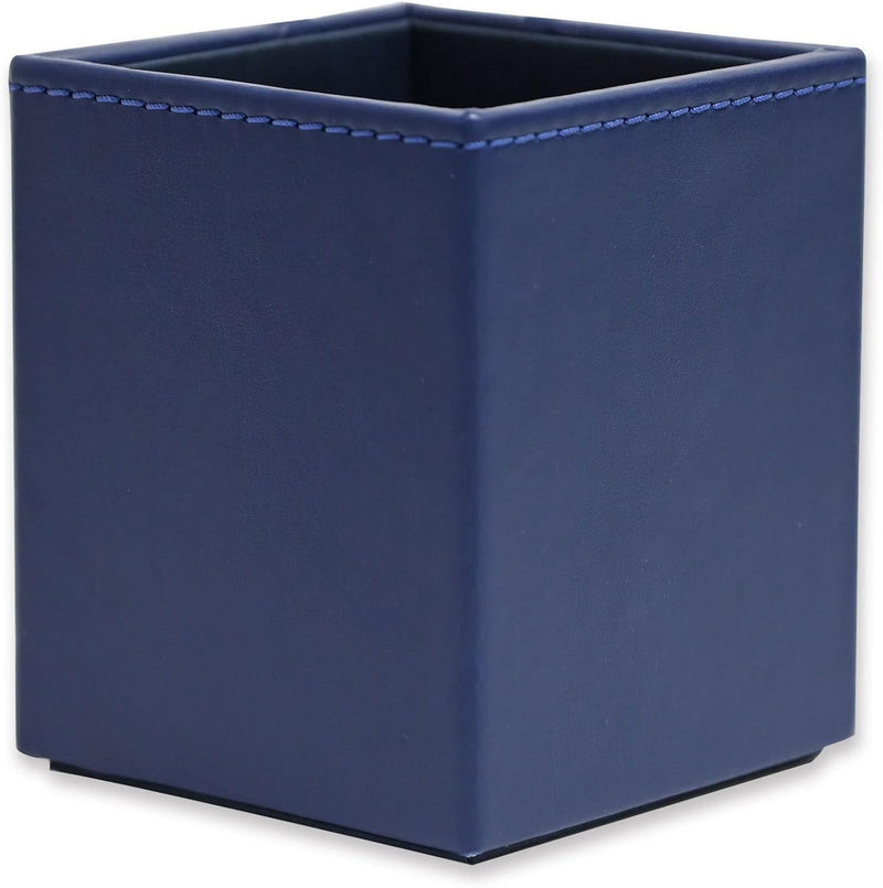 FIS Executive Desk Set with Italian PU Materials, Set of 8 Pieces Desk Organizer, Blue Color, Pack in Gift Box-FSDSEX201BL