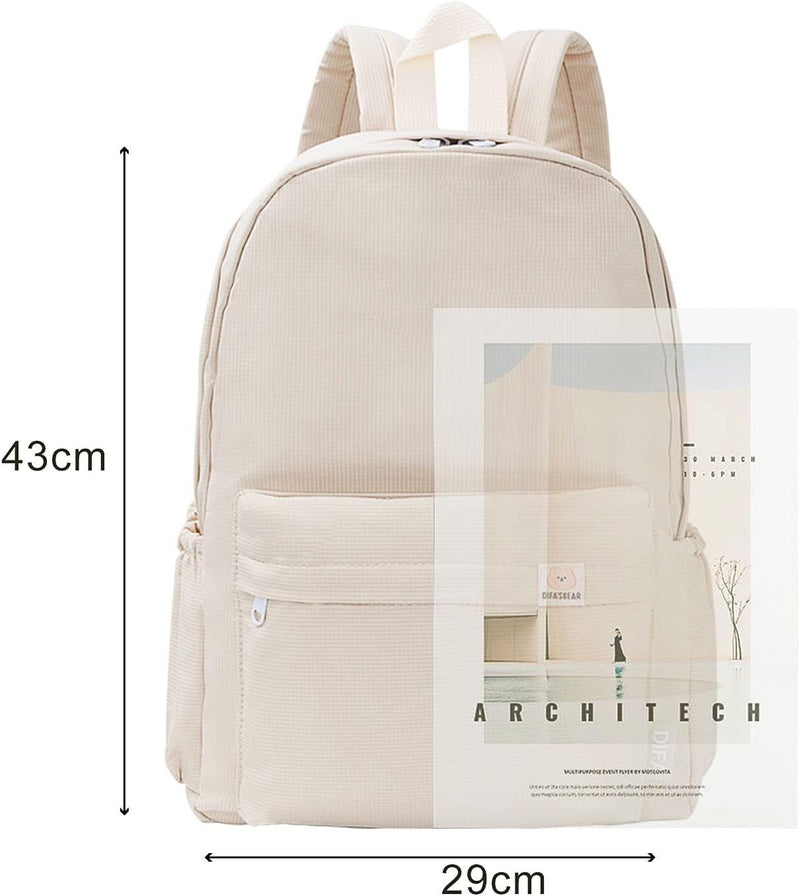 TIAASTAP Aesthetic Backpack School Bags for Teenage Girls Backpacks for School for Girls Women Backpacks for School College Backpack Back to School