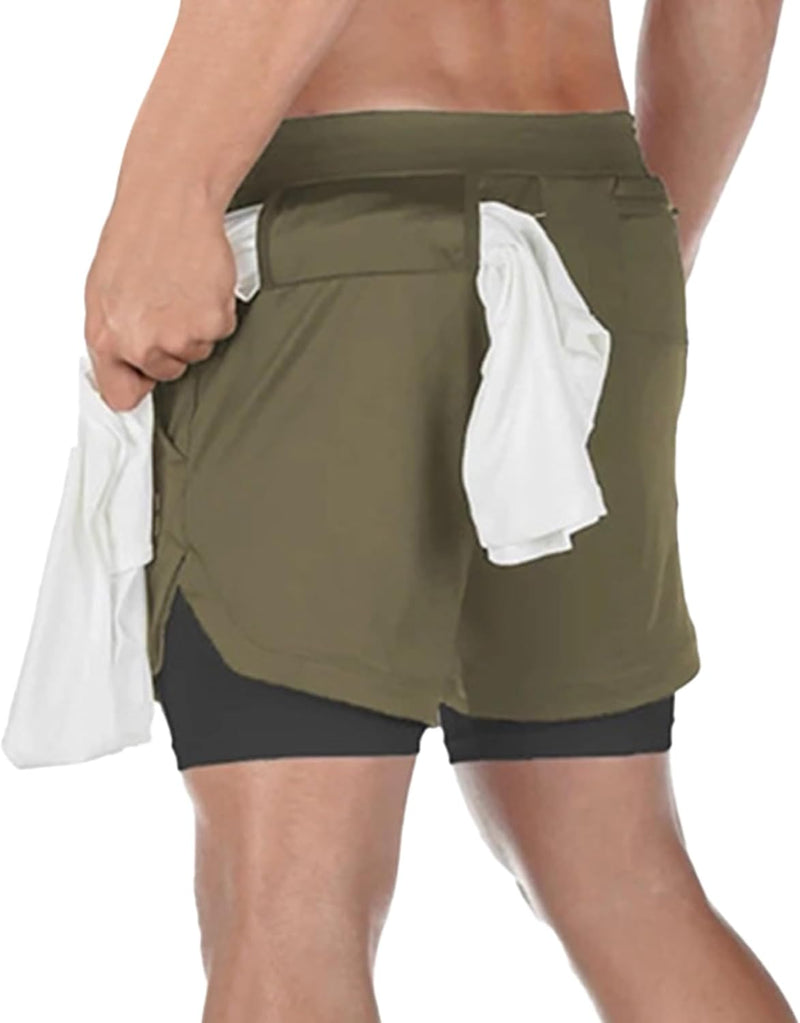 Dress Cici Gym Shorts for Men, Men's Activewear Running Shorts,Drawstring Gym Shorts Men, 2 Layer Loose Athletic Shorts with 4 Pockets