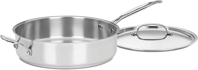 Cuisinart 744-24 Chef's Classic Stainless Stockpot with Cover, 6-Quart - SautÃ© Pan w/Helper Handle & Cover