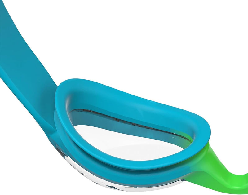 Speedo KIDS GOGGLES Swimming Goggles - One Size Azure Blue/Fluo Green/Fluo Orange/Clear