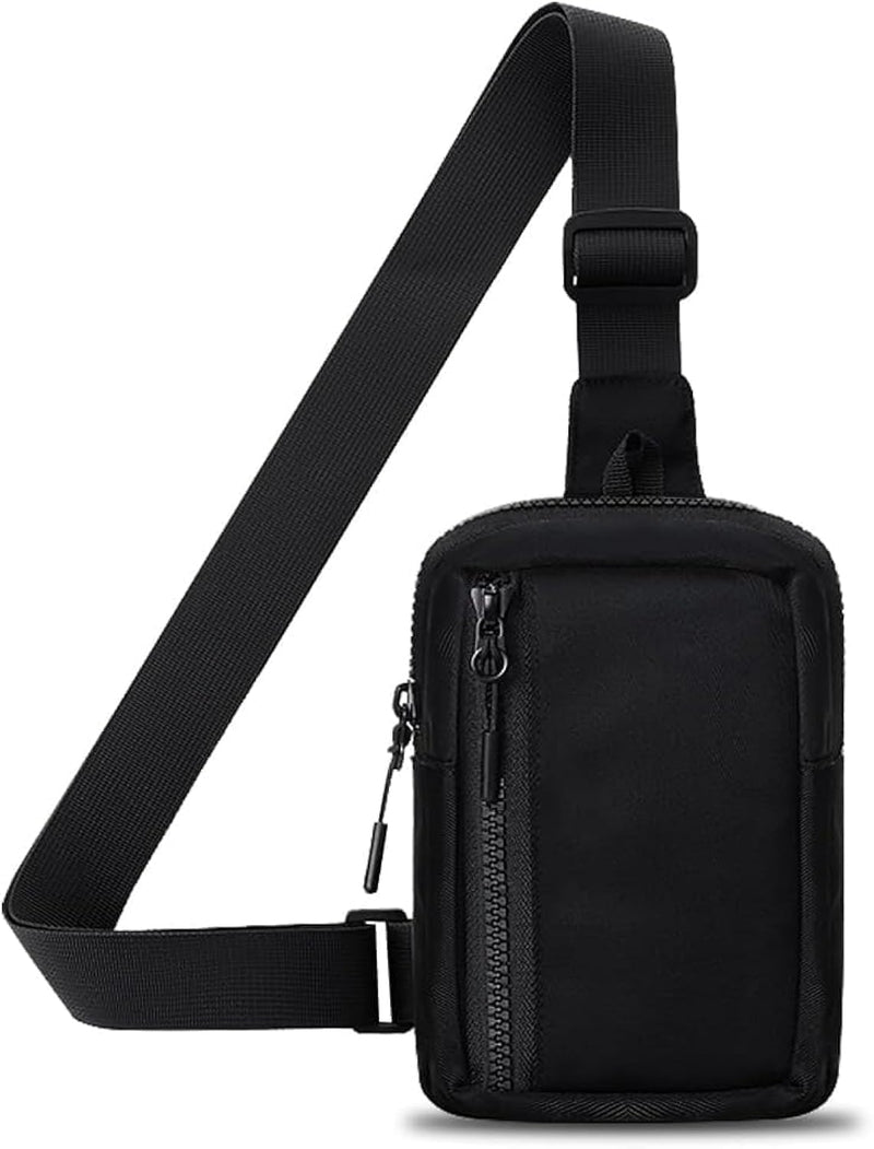 Azonee Sling Bag for Women Men, Small Crossbody Bags Waterproof Nylon Chest Bag with Adjustable Strap Shoulder Bag Sling Backpack Chest Daypack Crossbody Backpack for Travel Sports Running Hiking