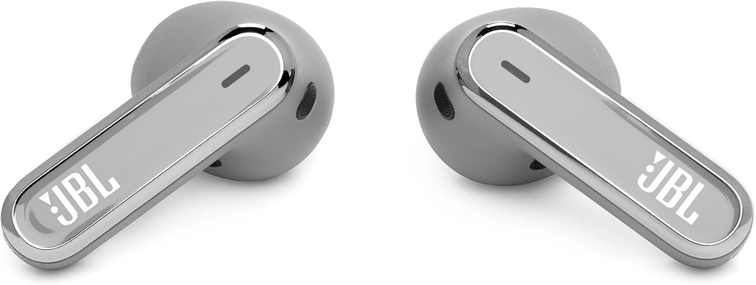 JBL Live Flex True Wireless Noise Cancelling Earbuds, Hi-Fi with Personi-Fi 2.0, 40H Battery, 6 Beam Forming Mics, Bluetooth 5.3, Touch/Voice Control, IP54 Water & Dust Resist - Blue, JBLLIVEFLEXBLU