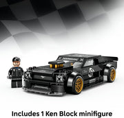 Speed Champions Ken Block's '65 Ford Mustang Hoonicorn V1 Muscle Car Toy - Model Kit w/Collectible Minifigure - Kids' Room Decor - STEM Gift for 9+ Year Old Boys & Fans - 77262