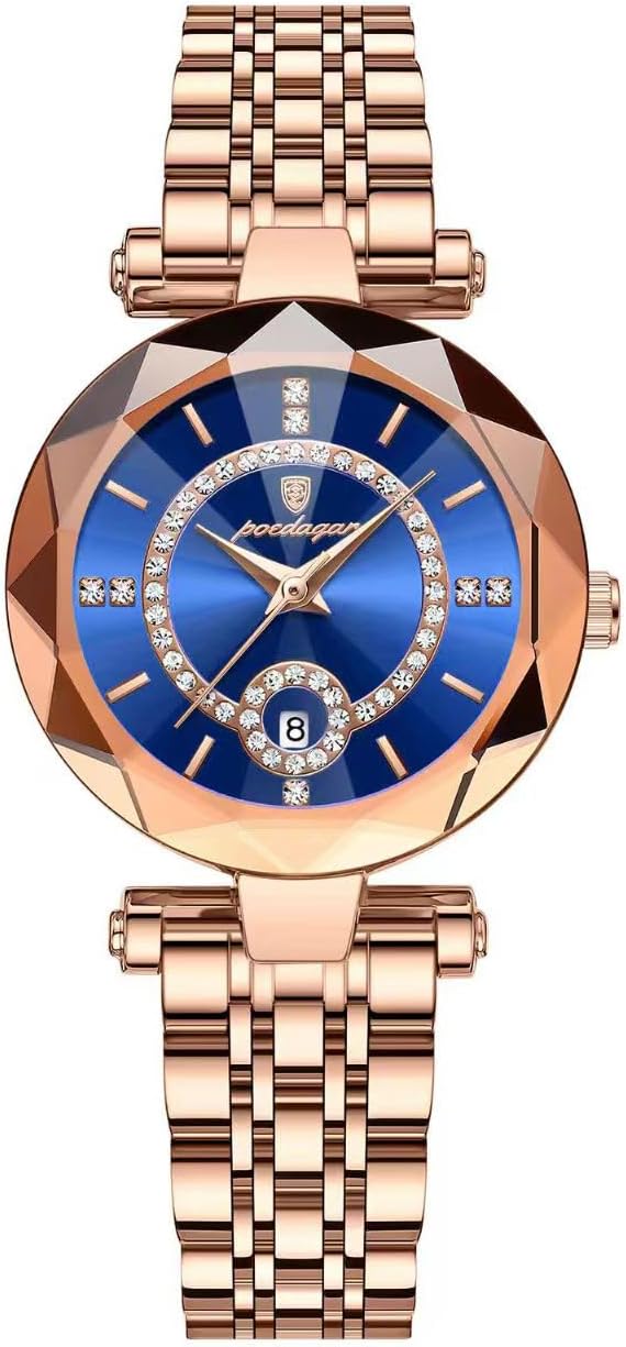 Ladies' wristwatches, quartz wristwatches for girls, luminous hour hands, water-resistant, ultra-thin, suitable for casual commuting and matching with ladies and students
