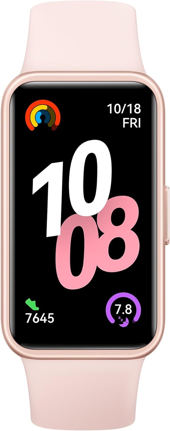 HUAWEI Band 10 Smart Watch, Metallic Design and Comfortable Wearing, Pro-level Sleep Analysis, Emotional Health Aid, 100 Workout Modes, Robust Battery Life, IOS and Android, Blue