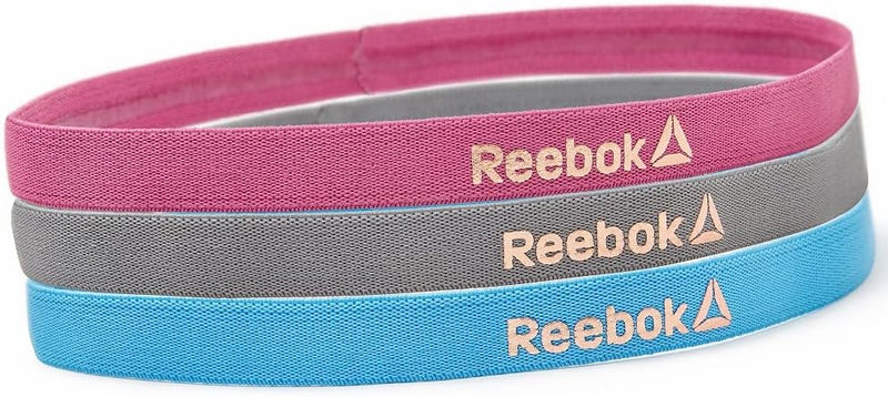 Sports Hair Bands - Metallic Blue, Berry, Grey (3)