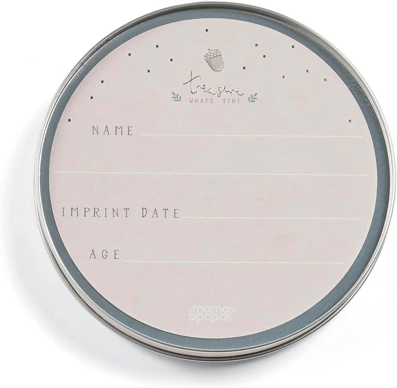 Mamas & Papas Baby Imprint Tin Keepsake Gift Forever Treasured - Pink